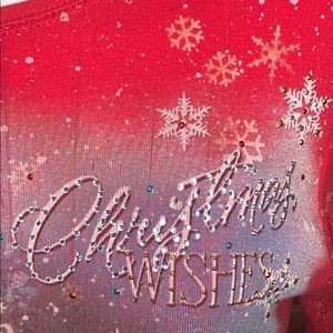 🎄Christmas Blingy⭐️3/4 Sleeve Santa Shirt🎅🏼